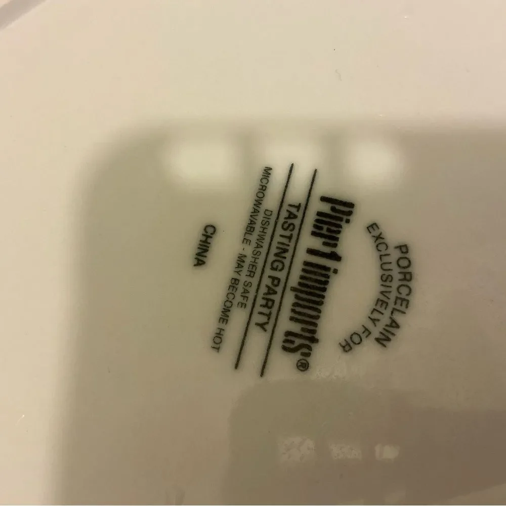 PIER 1 IMPORTS Tasting Party divided tray platter 13X9.5''